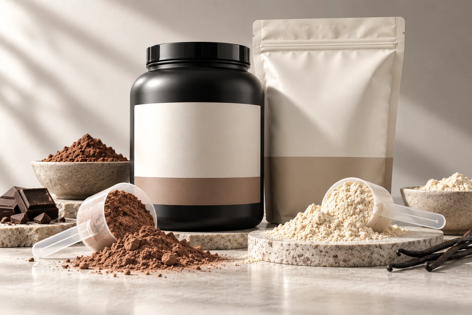 Powders supplement manufacturing